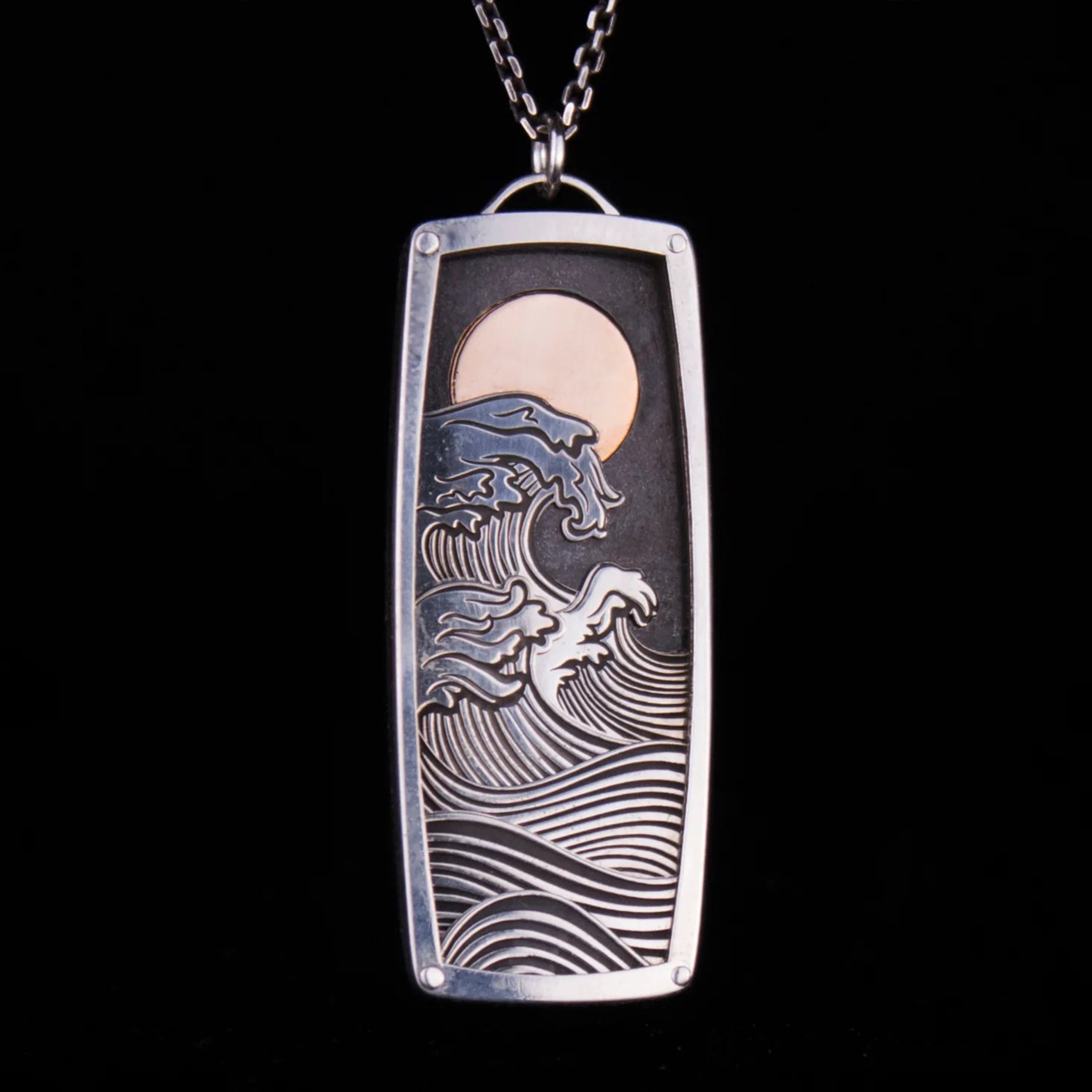 Sun with Waves Layered Necklace – The Bearded Jeweler