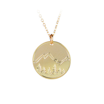 Explore Round Gold-Fill Necklace