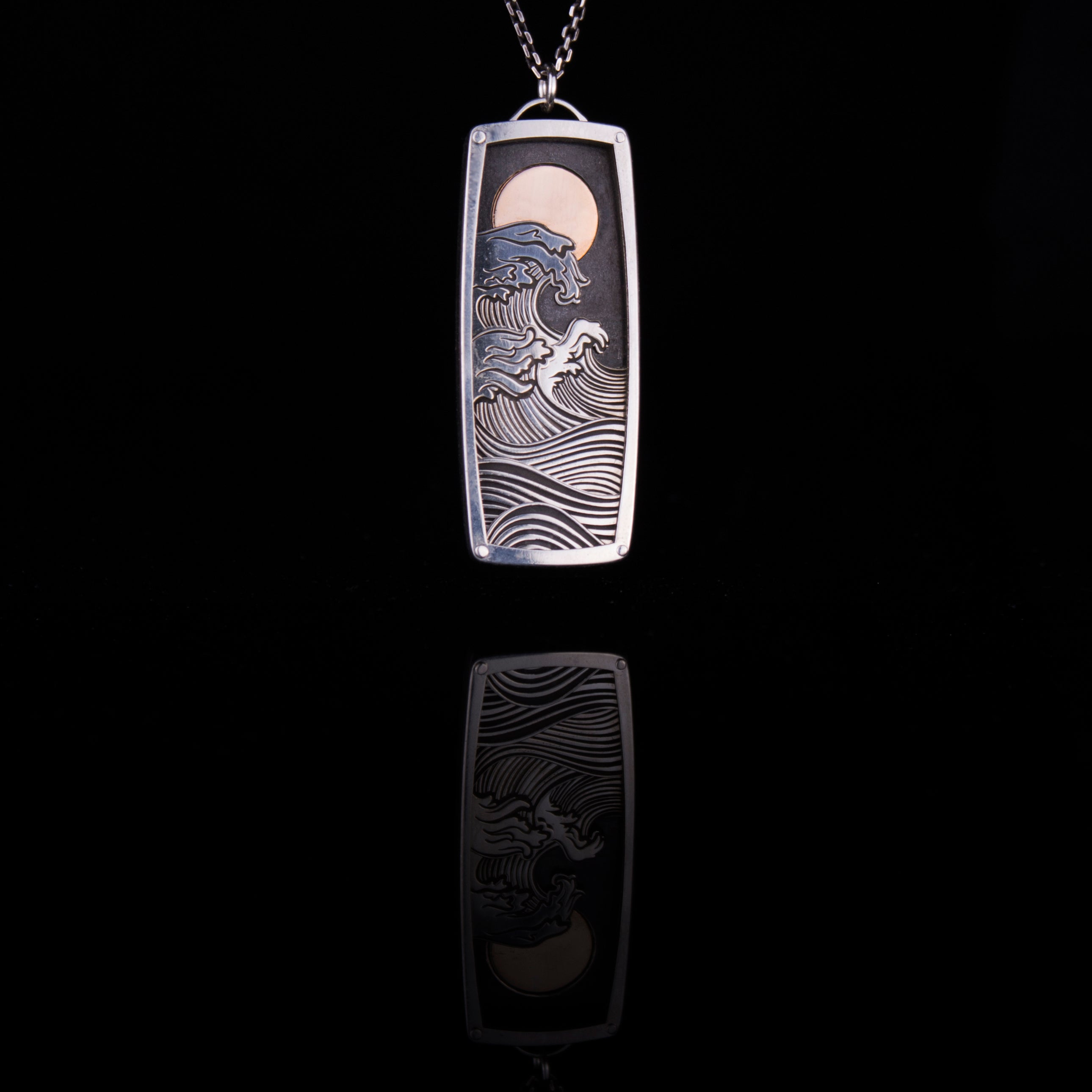 Sun with Waves Layered Necklace – The Bearded Jeweler