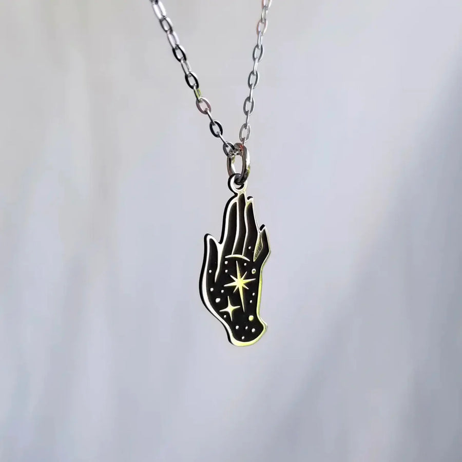 Celestial Meditation Hand Necklace