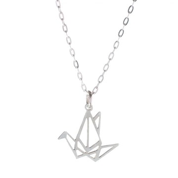 Paper Crane Necklace