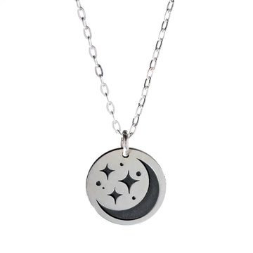 Moon and Stars Necklace