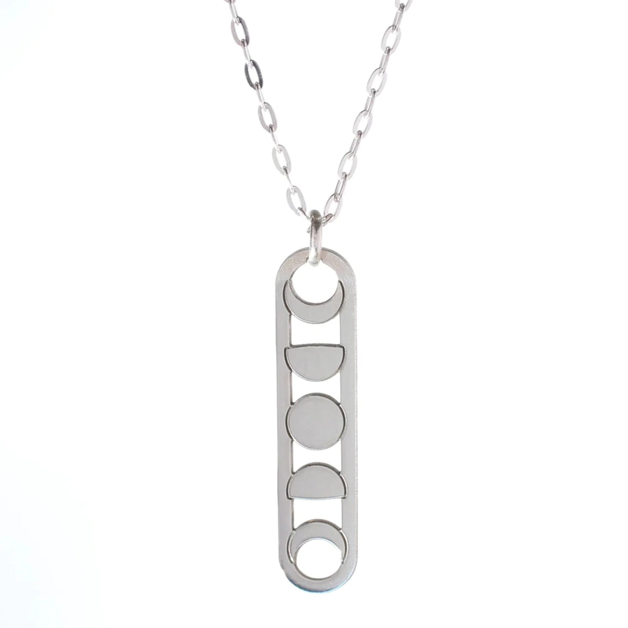 Moon Phase Bar Cut-Out Necklace