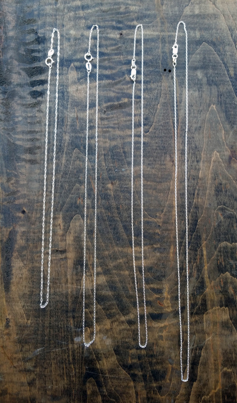 Sterling silver chain. 16, 18, 20