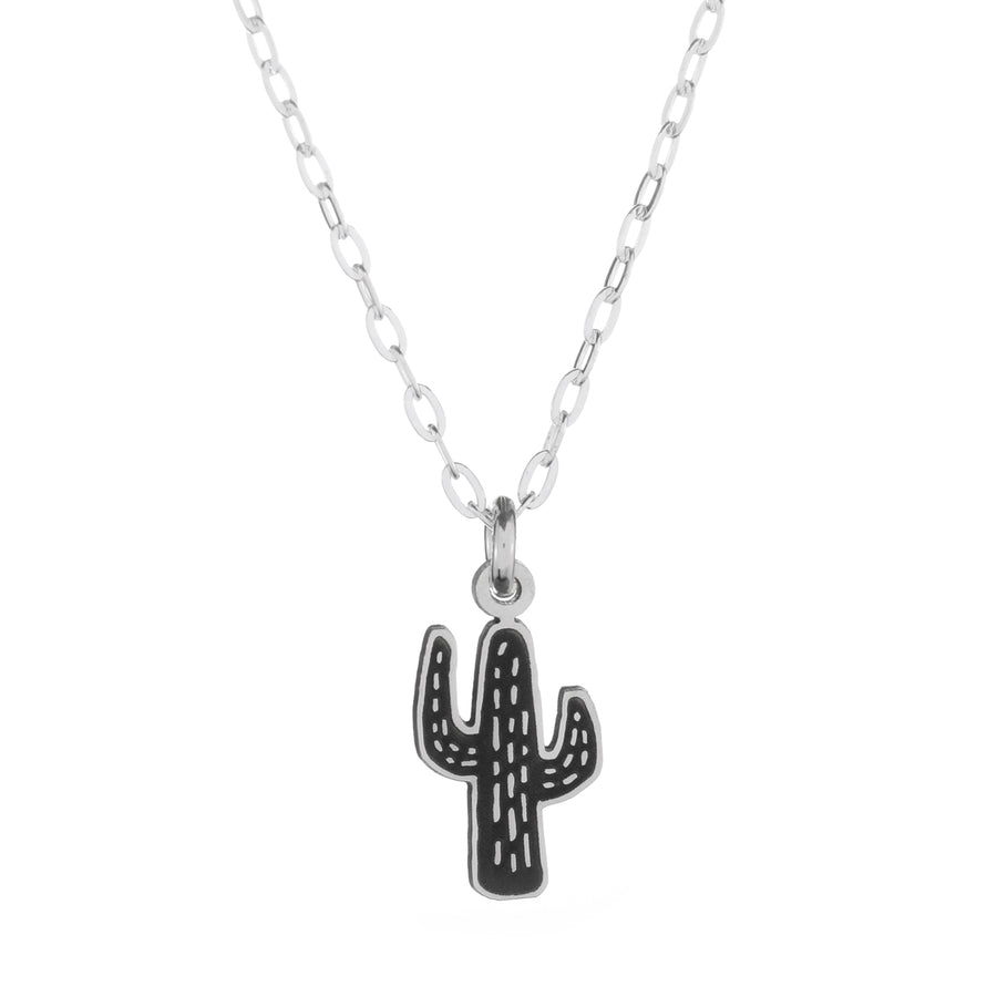 Tiny cactus necklace Clearance