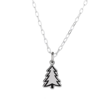Pine Tree Tiny Necklace