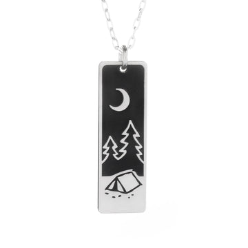 Find Your Path Wide Bar Necklace