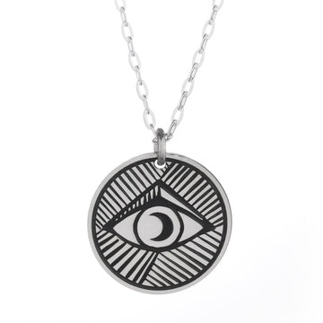 Evil Eye Round Necklace