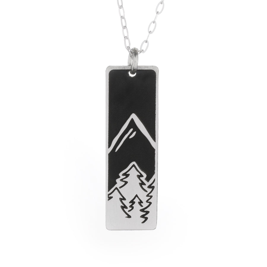 Outdoor Adventure Wide Bar Necklace