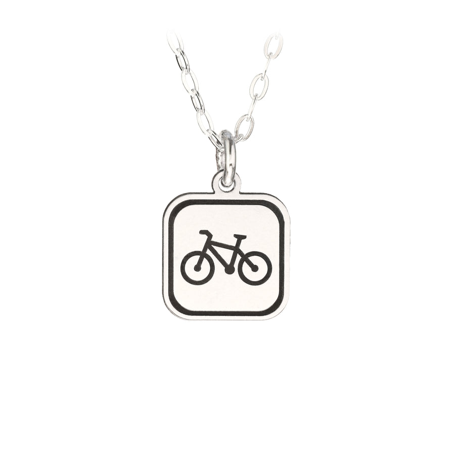 Bike Mini Sign Necklace