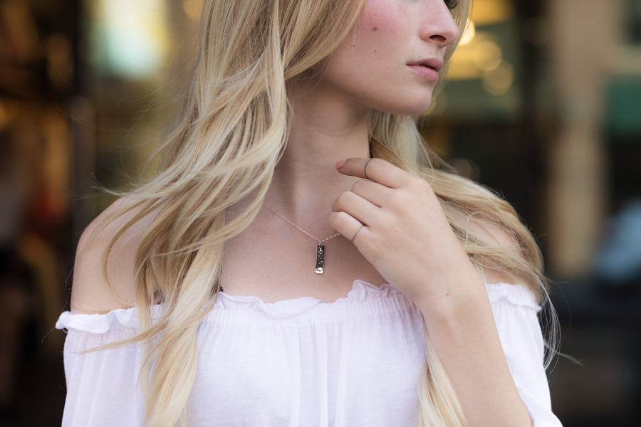 Sleep Under The Stars Wide Bar Necklace
