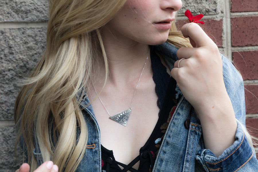 Wanderlust Triangle Necklace