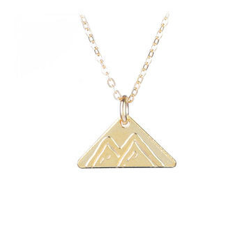 Mountain Peaks Mini Gold-Fill Necklace