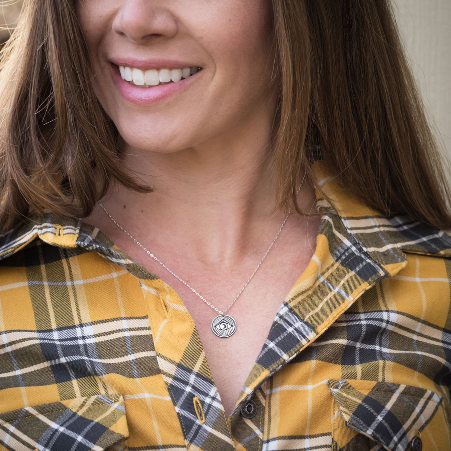 Evil Eye Round Necklace