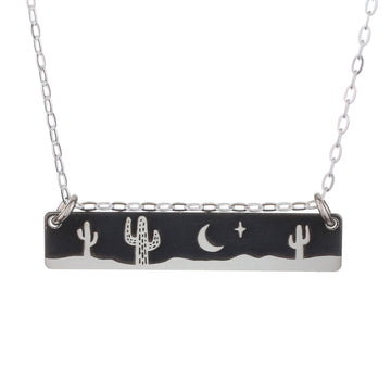 Cactus Night Horizontal Necklace