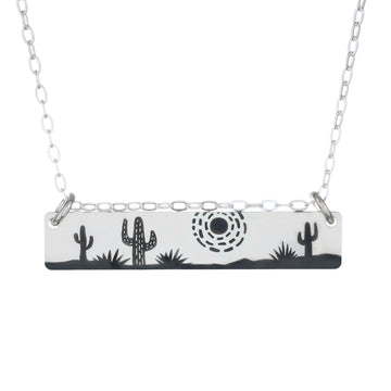 Cactus Day Horizontal Necklace