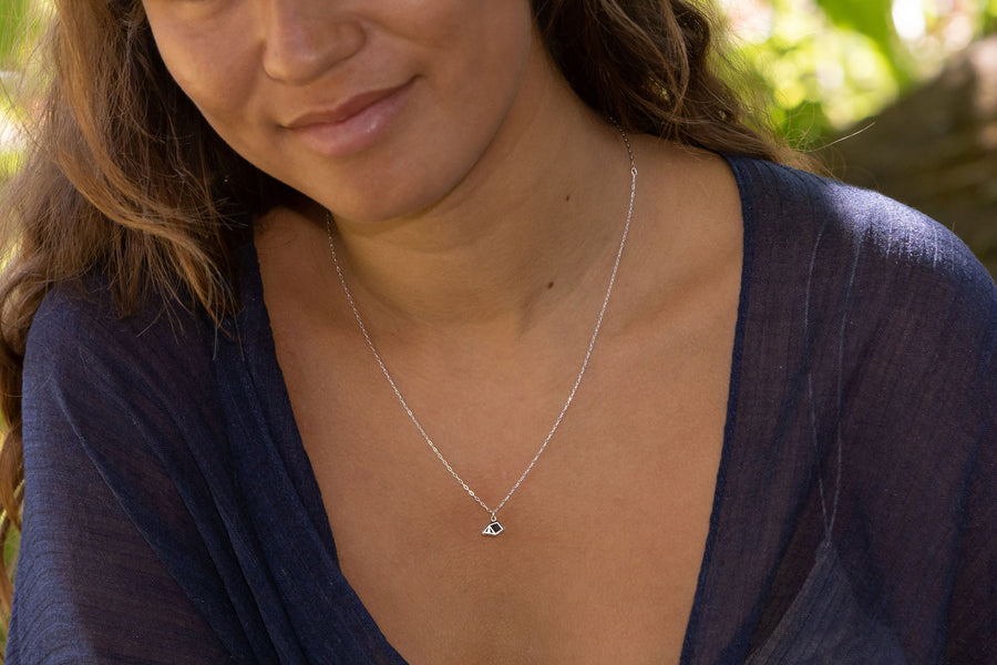 Tent Tiny Necklace