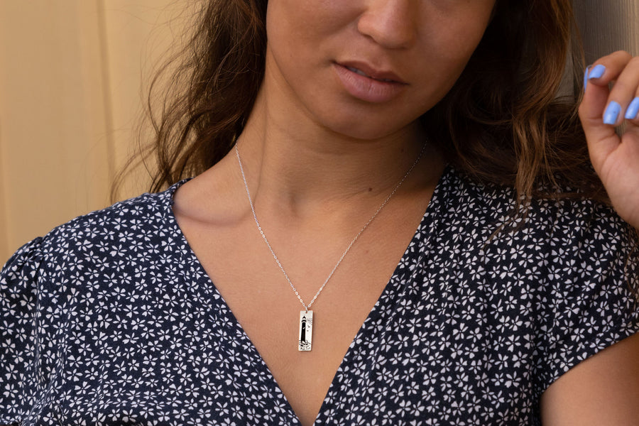 Seaside Journey Wide Bar Necklace
