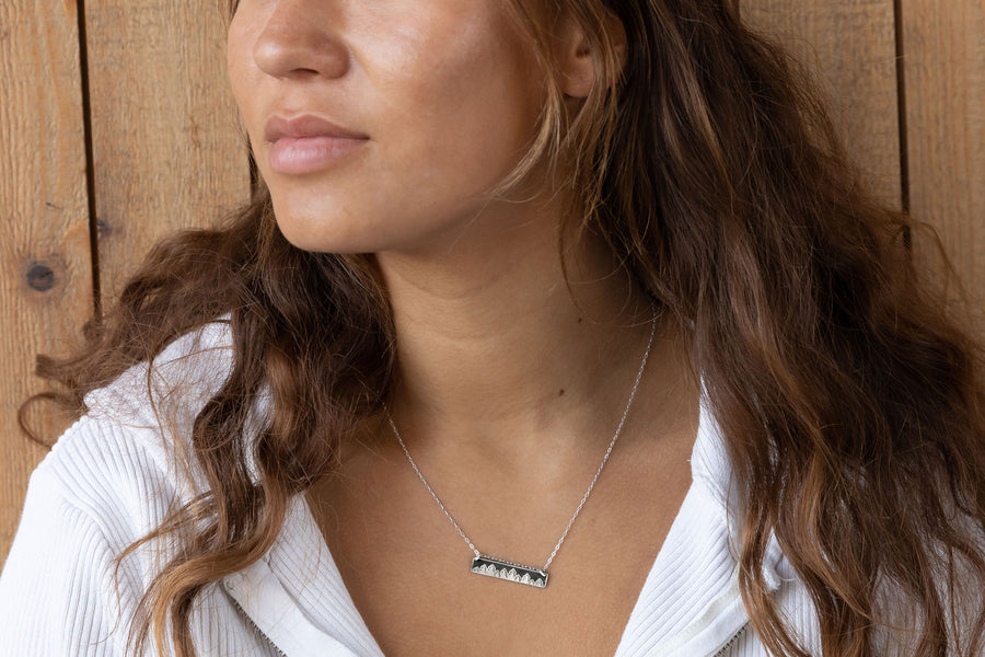 Treeline Horizontal Bar Necklace