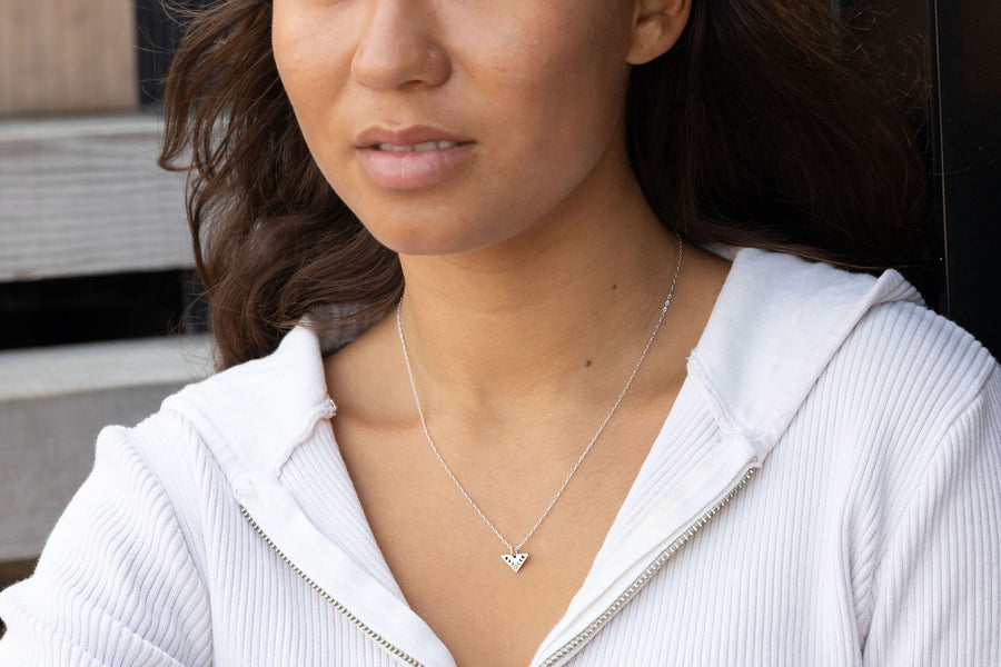 Silver Moon Phases Mini Necklace